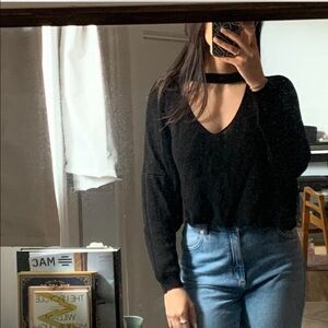 Cropped black long sleeve
